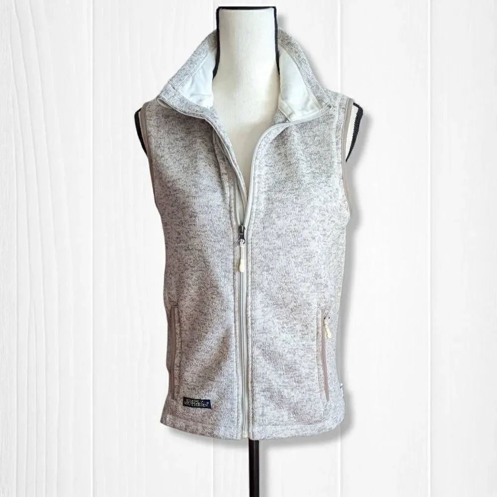 Simply Southern Full Zip Vest Front Zip Pockets Women's Size Small